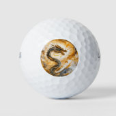Chinese draak golfballen (Voorkant)