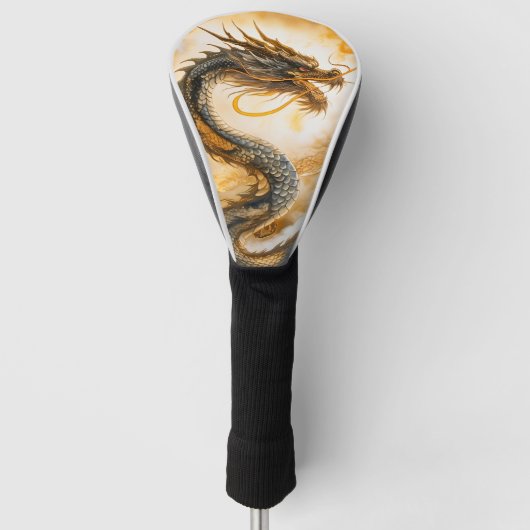 Chinese draak golfheadcover (Voorkant)