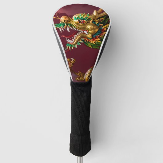 Chinese draak golfheadcover (Voorkant)