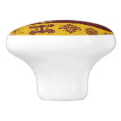 Chinese draak, gouddraak, Fantasy, mythologie Keramische Knop (Zijkant)