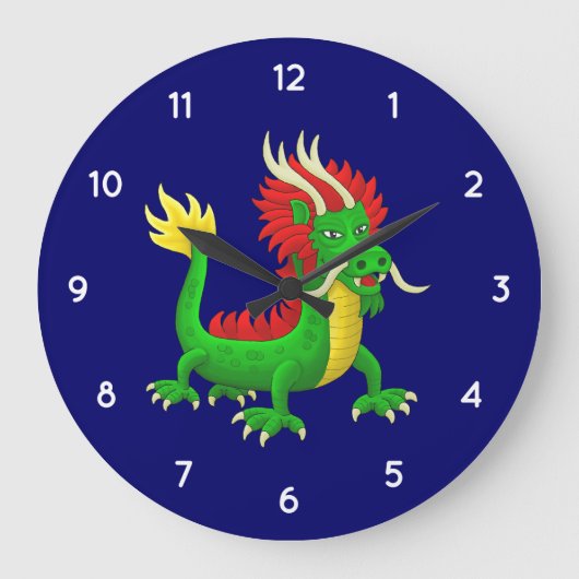 Chinese Draak Grote Klok (Voorkant)