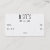 Chinese draak in getextureerd bruin visitekaartje (Achterkant)