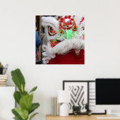 Chinese draak in Philadelphia Poster (Thuiskantoor)