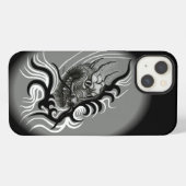 Chinese Draak in Tattoostijl iPhone Hoesje (Achterkant horizontaal)