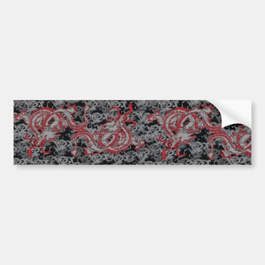 Chinese draak - Jaar van de draak Bumpersticker (Voorkant)