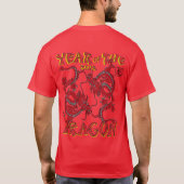 Chinese draak - Jaar van de draak T-shirt (Achterkant)