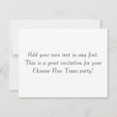 Chinese draak kaart (Achterkant)