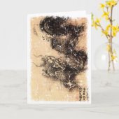 Chinese draak kaart (Gele Bloem)