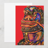 Chinese draak kaart (Voorkant / Achterkant)