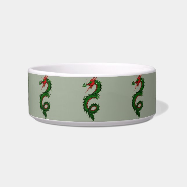 chinese draak kattenvoer voerbakje (Voorkant)