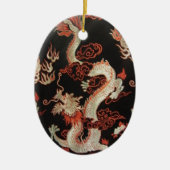 Chinese draak keramisch ornament (Voorkant)