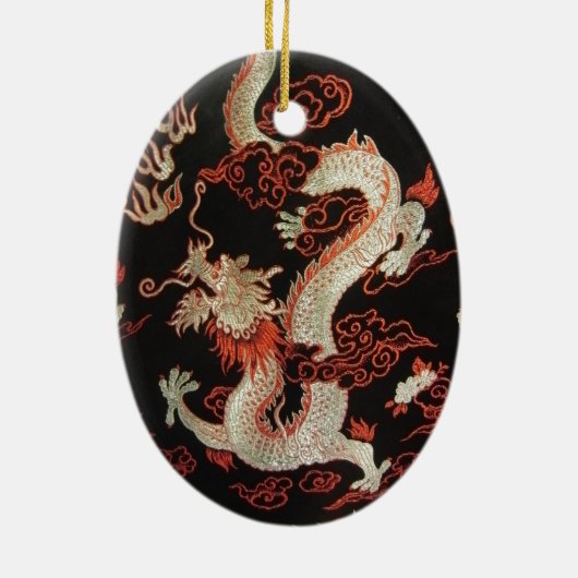 Chinese draak keramisch ornament (Achterkant)