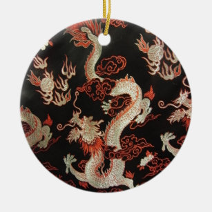 Chinese draak keramisch ornament