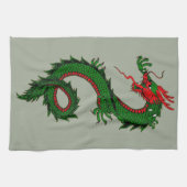 Chinese draak keukenhanddoek (Horizontaal)