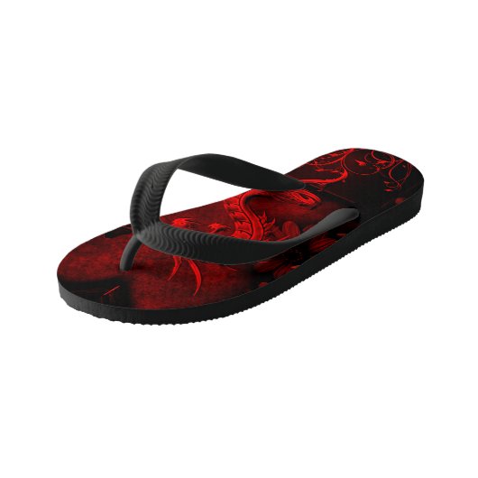 Chinese draak kinder teenslippers (Schuin)