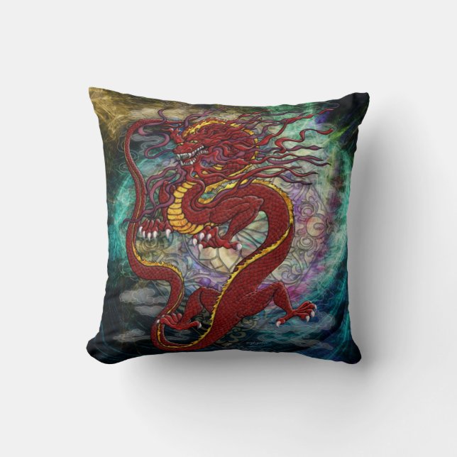 Chinese Draak kussen (Voorkant)
