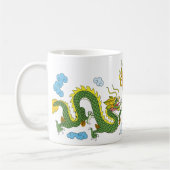 Chinese draak (lang) koffiemok (Links)