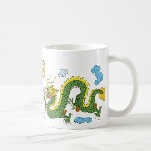 Chinese draak (lang) koffiemok (Rechts)