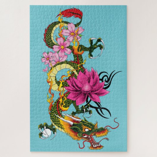 Chinese draak legpuzzel (Verticaal)