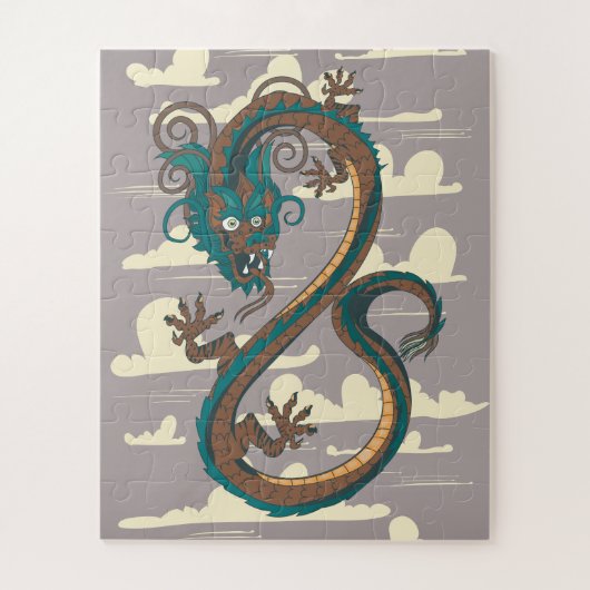 Chinese Draak Legpuzzel (Verticaal)