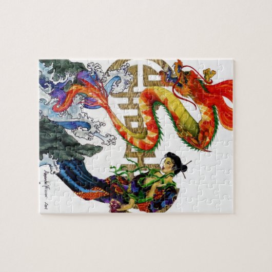 Chinese draak legpuzzel (Horizontaal)