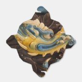 Chinese draak maakt voordeur bedankdoosjes (Uitgevouwen)