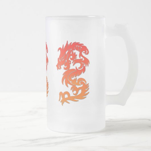 Chinese Draak Matglas Mok (Rechts)
