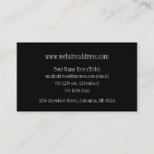 Chinese draak met gouden Visitekaartjes (Achterkant)