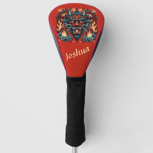 Chinese Draak met Vlammen Golfheadcover