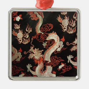 Chinese draak metalen ornament