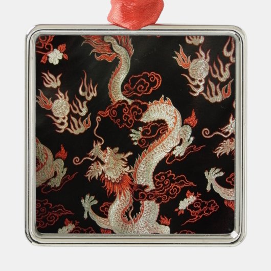 Chinese draak metalen ornament (Voorkant)