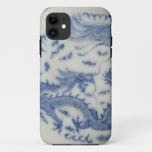 chinese draak monaco blue chinoiserie Case-Mate iPhone case