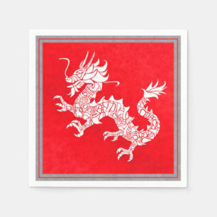  Chinese draak Napkins Servet