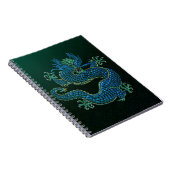 Chinese Draak Ornament Notitieboek (Rechterzijde)