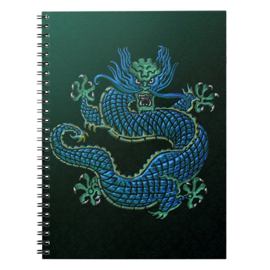 Chinese Draak Ornament Notitieboek (Voorkant)