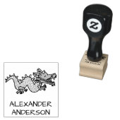 Chinese draak personaliseren rubberstempel (Gestempeld)