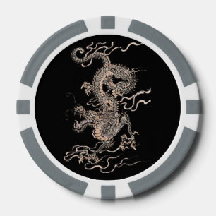 Chinese draak poker chips