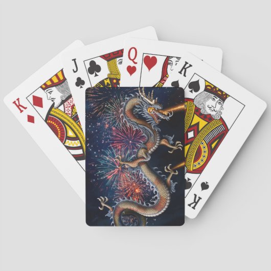 Chinese Draak Pokerkaarten (Achterkant)
