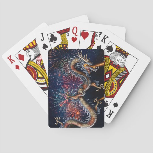 Chinese Draak Pokerkaarten (Achterkant)