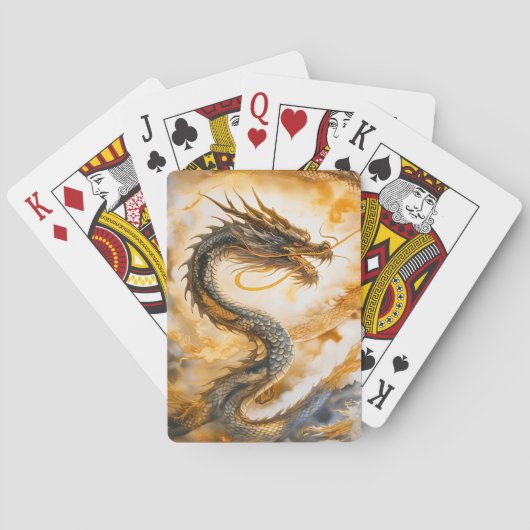 Chinese draak pokerkaarten (Achterkant)