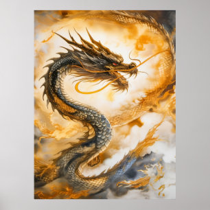 Chinese draak poster