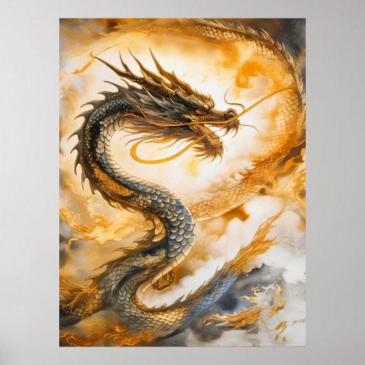 Chinese draak poster (Voorkant)