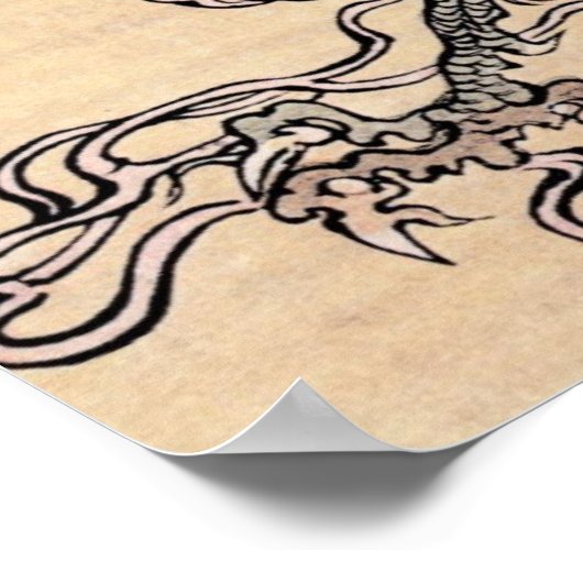 Chinese draak poster (Hoek)