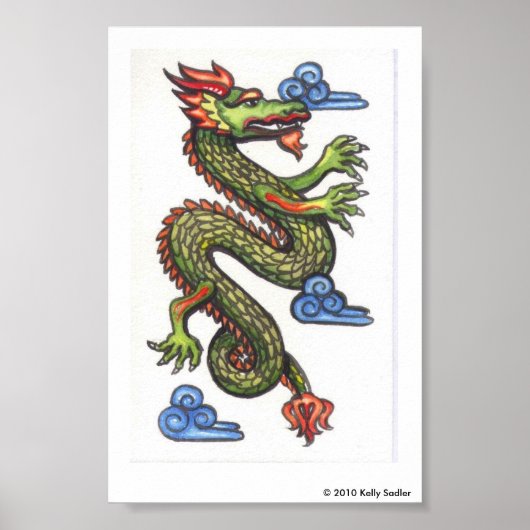 Chinese draak poster (Voorkant)