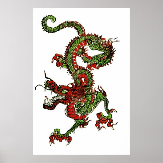 Chinese draak poster (Voorkant)
