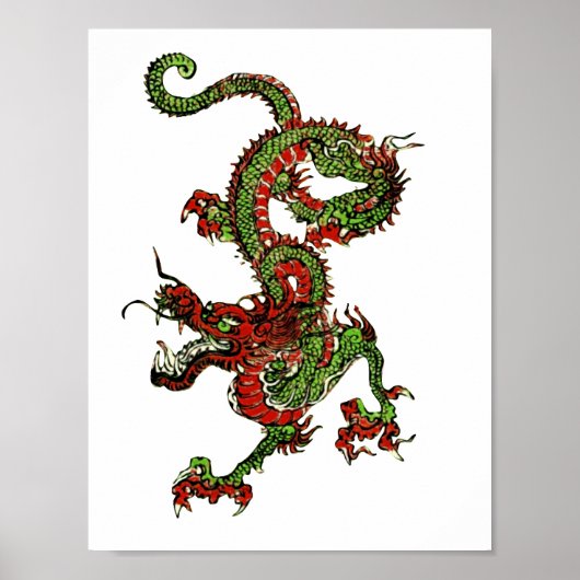 Chinese draak poster (Voorkant)