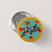 Chinese draak ronde button 3,2 cm (Voorkant /achterkant)