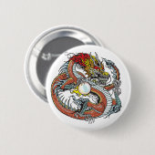 chinese draak ronde button 5,7 cm (Voorkant /achterkant)