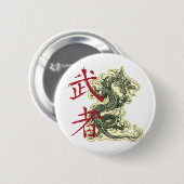 Chinese draak ronde button 5,7 cm (Voorkant /achterkant)