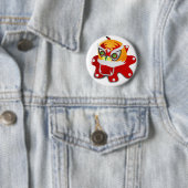 chinese draak ronde button 5,7 cm (In situ)